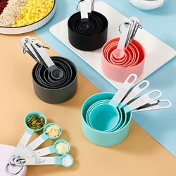 4/8Pcs Measuring Spoons Set Measuring Cups Set Tea Coffee Measuring Tools Liquid Cake Flour Baking Cooking Kitchen Accessories