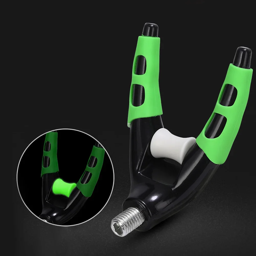 V-förmiger Rutenhalter, Stangenhalter, Angelrute, Angelgerät, Angelwerkzeuge, Iscas, leuchtend, rutschfest, rutschfest, Ruhekopf