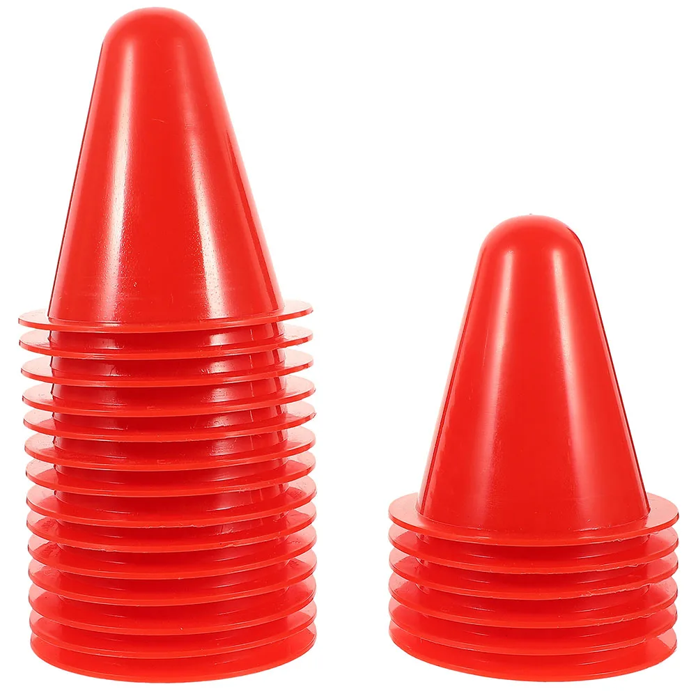 

40 Pcs Roller Skating Cones Sports Marker Agility Training Foldable Road Obstacles Colored Mini Cones For Practice Stable