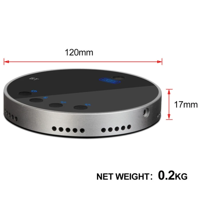 Microfone de alto-falante de conferência USB de mesa BT com alto-falante Microfone de computador Microfone condensador para 360 °   Reunião para várias pessoas