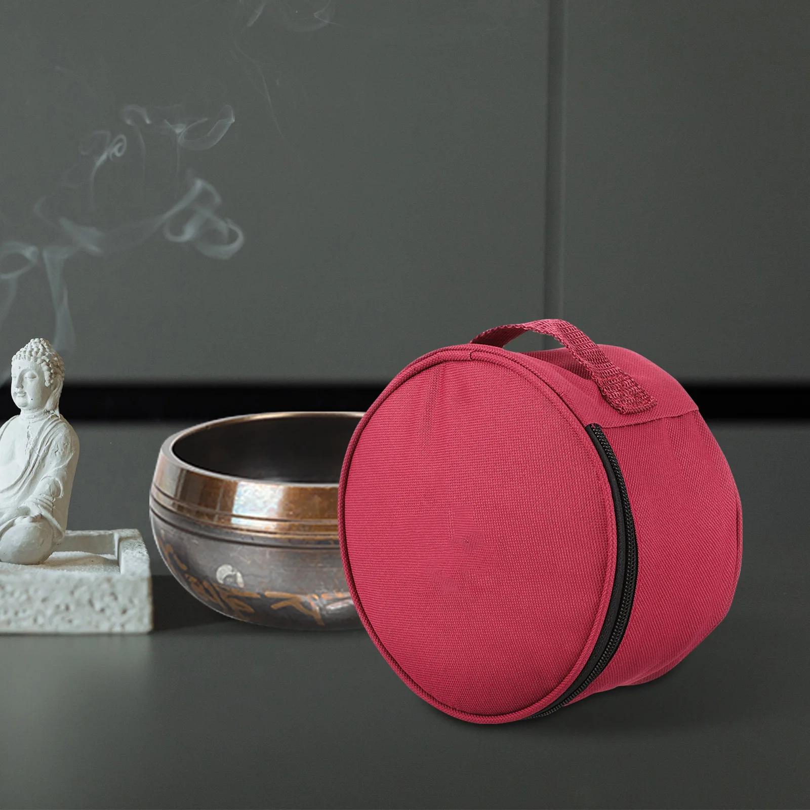 

Buddha Sound Bag 22x12cm Smooth Zipper Compact Size Portable Design Durable Storage Great Gift Singing Bowls Carrying Case