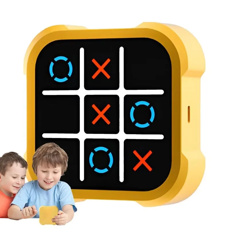 3-in-1 TIC-TAC-TOE Bolt Game Handheld Puzzle Game Console Children's Electronic Toy Chess Board Game For Friends Gathering Party