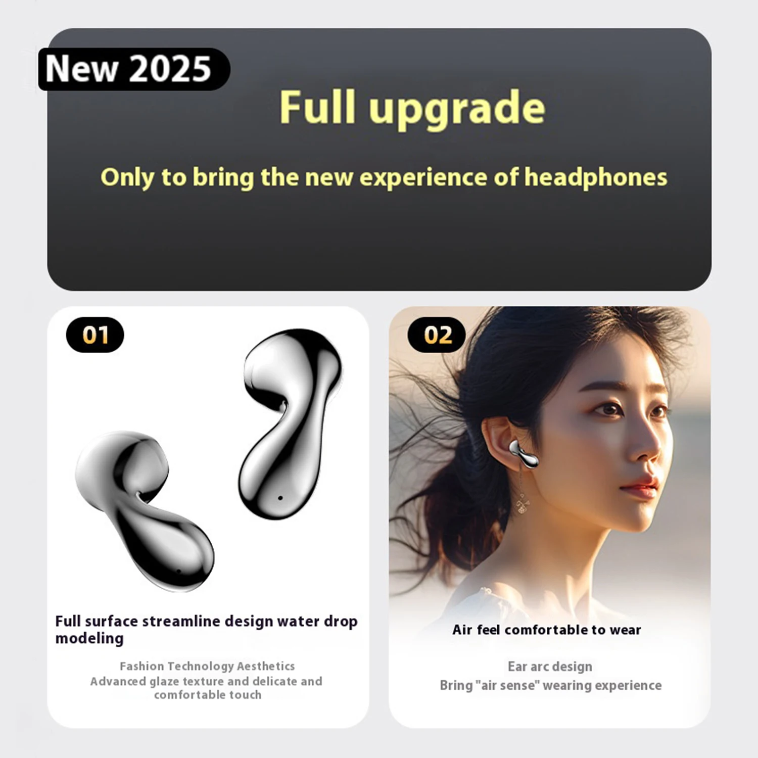 2025 New Bluetooth Wireless Headset In-Ear For Huawei FreeBuds 5 Noise Reduction Touch High Sound Quality And Long Battery Life