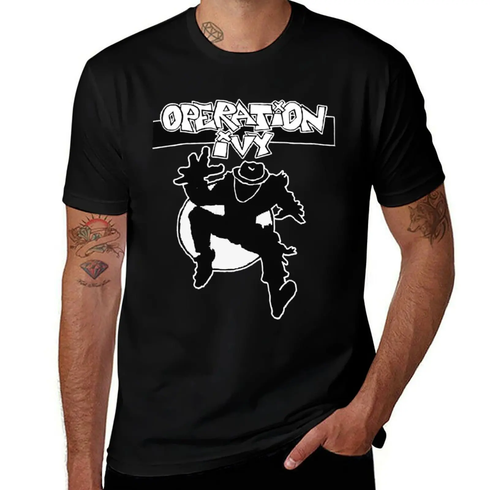 

guillotine jump operation ivy T-Shirt vintage t shirts Aesthetic clothing oversized anime t shirts men graphic t shirts