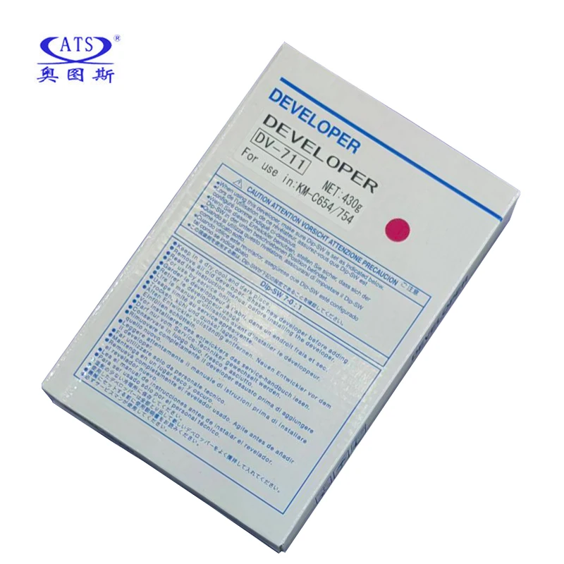 1PC DV711 C654 C754 Developer Powder For Konica Minolta Bizhub C 654 754 C754 Compatible