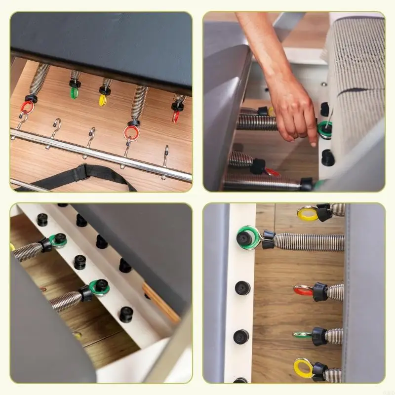 6 Stück professionelles Design Pilates-Federn, hochfester Stahl, Ersatzfedern für Krafttraining, 69HD – Detail 7