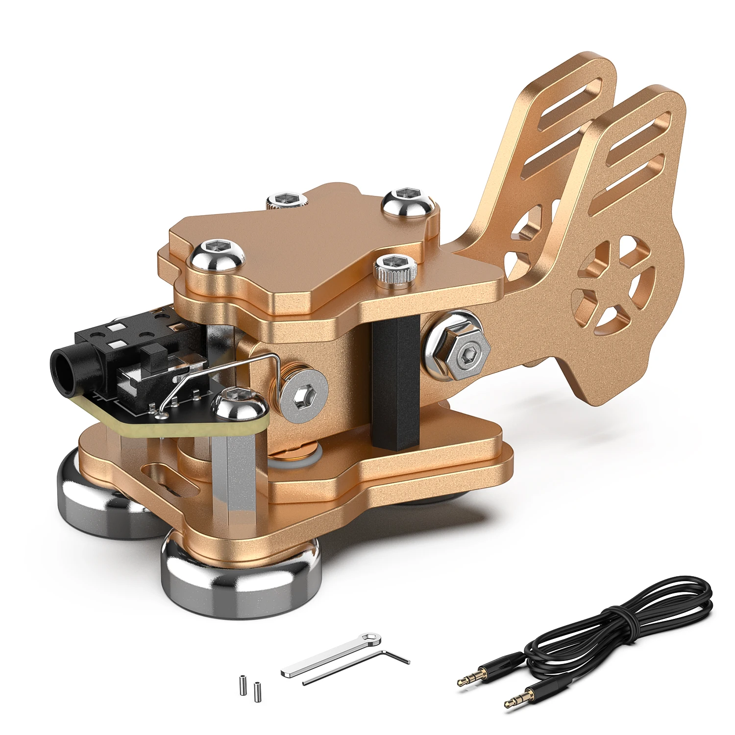 

Putikeeg, CW Key Morse Code,Shortwave AmateurRadio, Two Way Radio Paddle. 2.8*1.6*1.3in