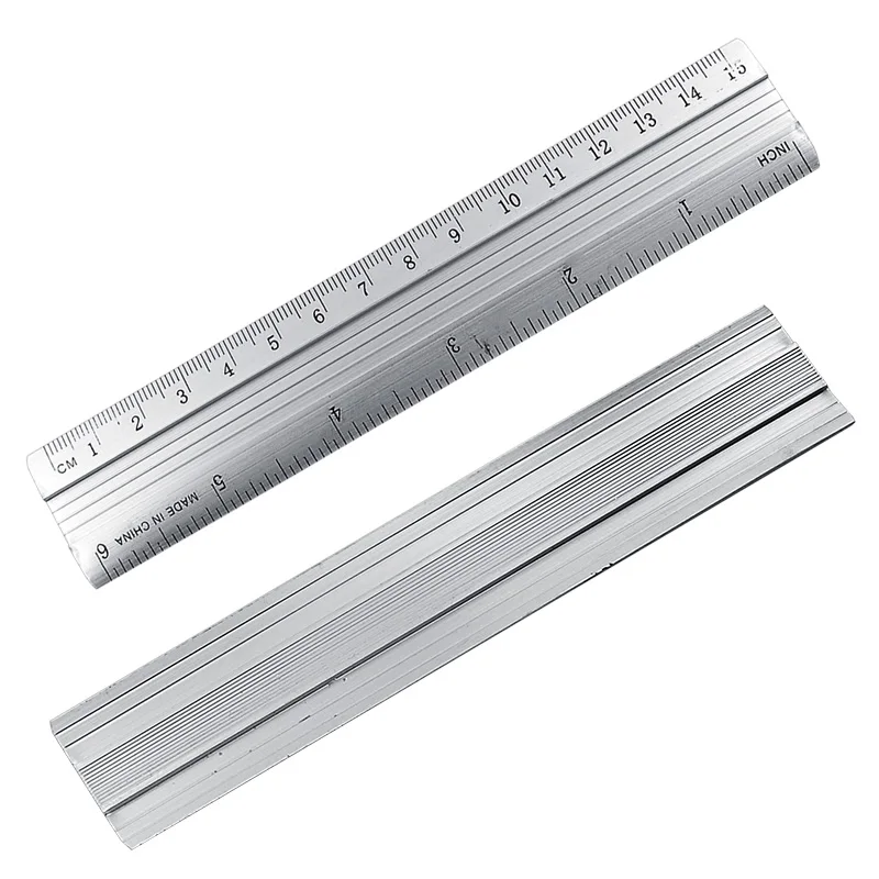 Professional Aluminum Alloy Straight Ruler Protective Scale Measuring Engineers Drawing Tool 15/20/30cm