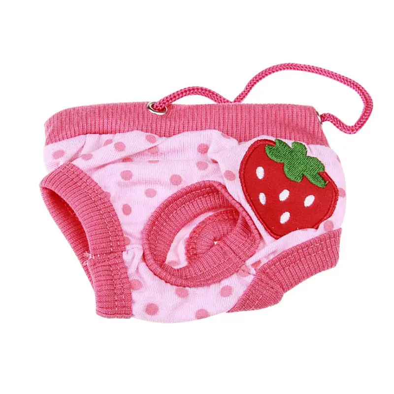 Female Dog Shorts Washable Dog Panties Support Diaper Cute Diaper Dog Underwear For Small Medium Girl Dogs Pet Dog Cat Clothes