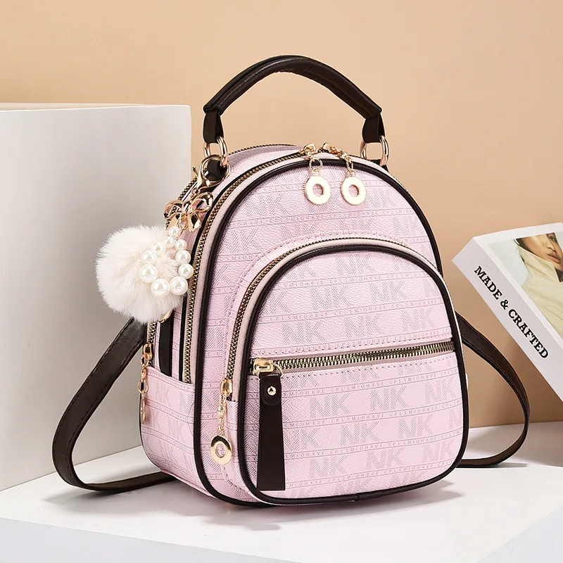 Luxury Brand Designer Women's Backpack Fashion Versatile Single Shoulder Crossbody Bag Large Capacity Leisure Travel Backpack