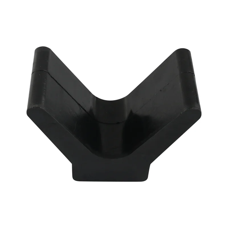 Bloque de tope de arco para remolque de barco estilo V, tope de arco de goma para remolque, orificio de montaje sin marcar, 2 pulgadas de ancho, 4 pulgadas, V-Span