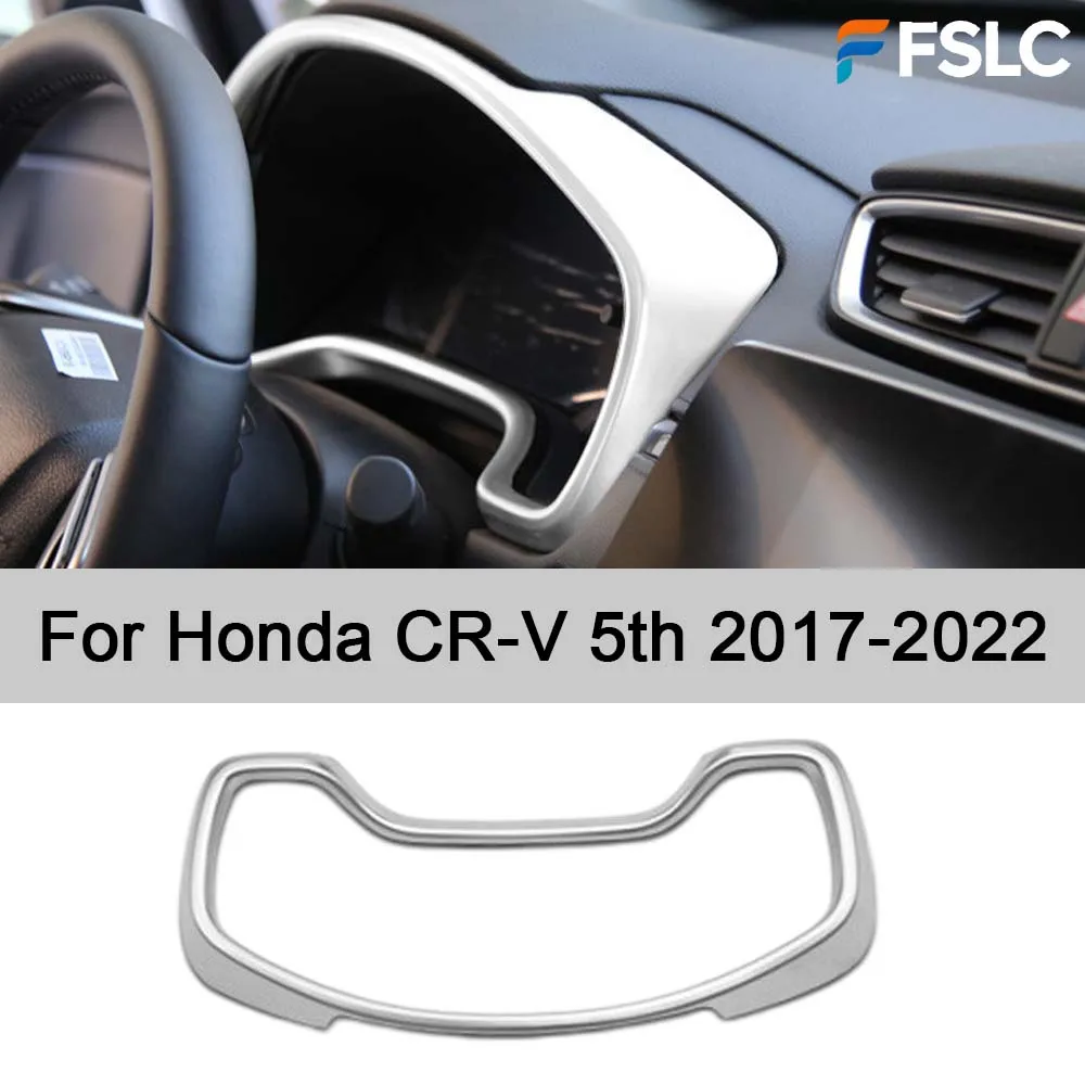 

ABS Carbon Fiber Dashboard Gauge Cover Trim For Honda CR-V 5th 2017-2022, Car Instrument Panel Decor Accessories