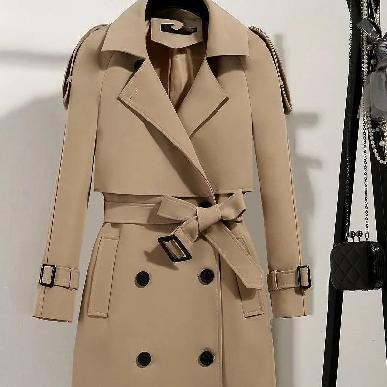 2026 Women's New Fashion High-quality Temperament Commuting Loose Casual Korean Style Popular Coat Over the Knee Women's Coat