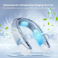 샤오미 Neck Fan 5000mAh USB Rechargeable Electric Fan TYPE-C 10W Ultra-Fast Flash Charging Portable Air Cooler Ventilador Mini Fan