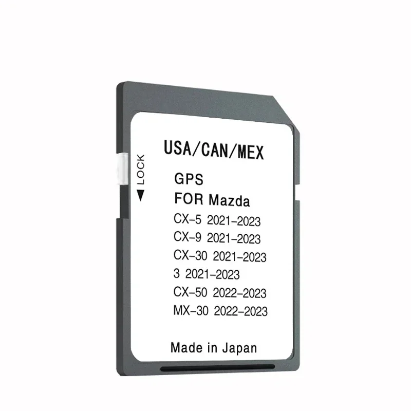 Imagem -03 - para Mazda 2023 2023 2023 Navegação Naving Mapa sd e Capa de Cartão América do Norte Canadá México Veículo