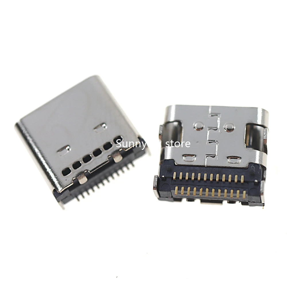 10 Buah Port Pengisi Daya USB untuk Steam Deck Tipe C 24Pin Suku Cadang Perbaikan Konektor Soket Pengisi Daya Jack USB