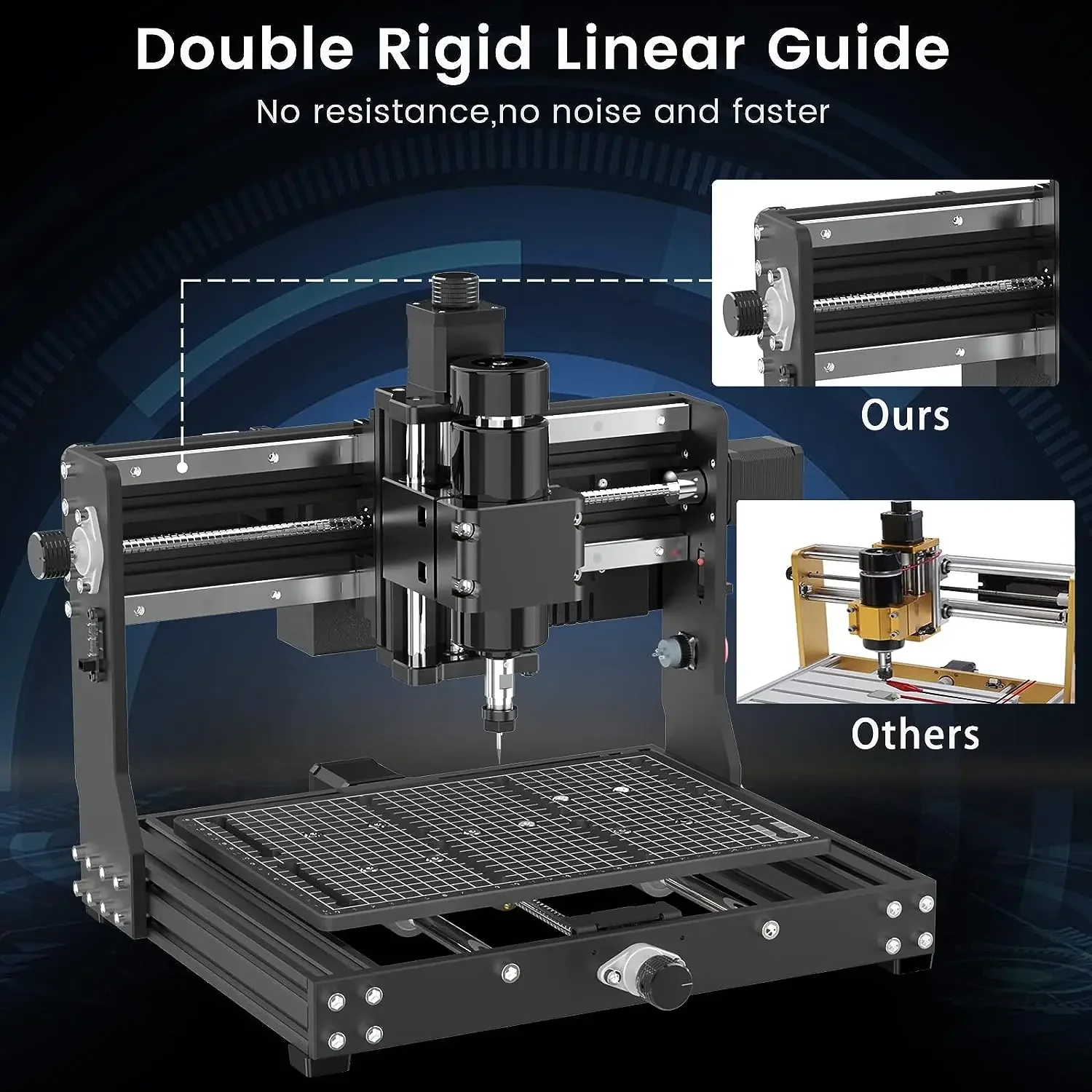 CNC Router Machine 3020Plus 500W Spindle Wood Engraving Machine for Wood Metal Higher Precision 3 Axis Wood Cutting Engraver Kit