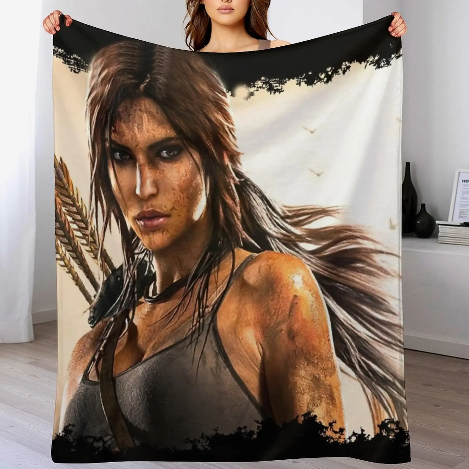 Lara Croft Tomb Raider II 8K Throw Blanket Sofa Throw Beach Blankets