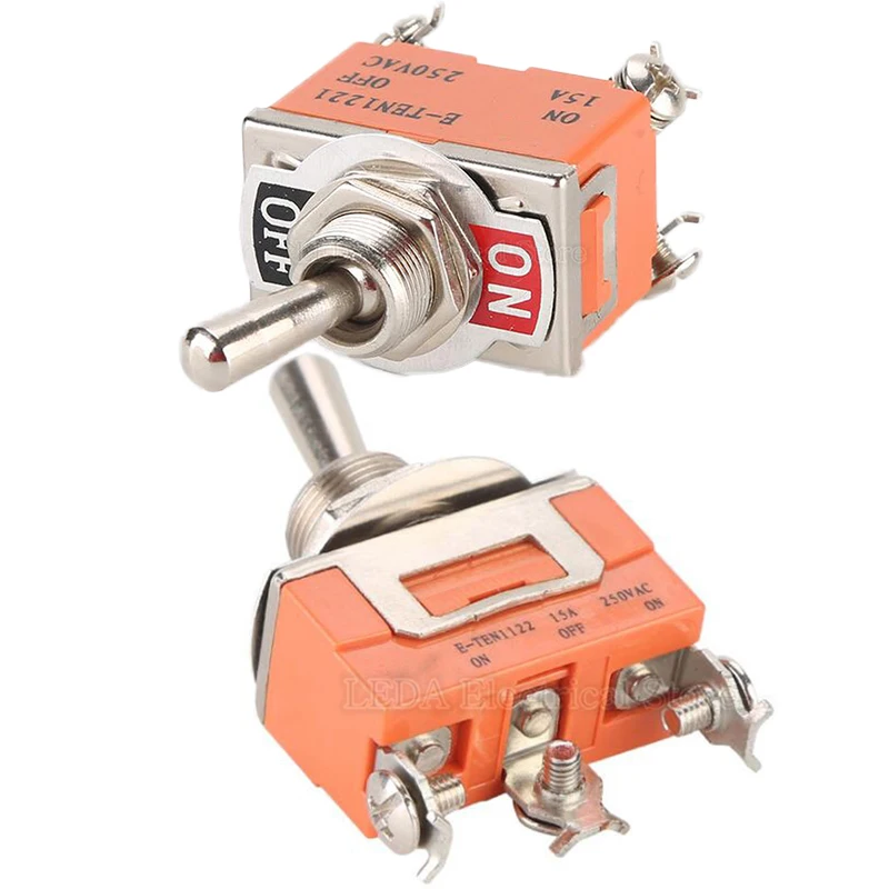 

1PCS E-TEN 1321 1221 1322 1021 1122 1121 Power Rocker Toggle Switch Silver Contact Copper Pin ON-OFF ON-OFF-ON 2 4 6 Terminal