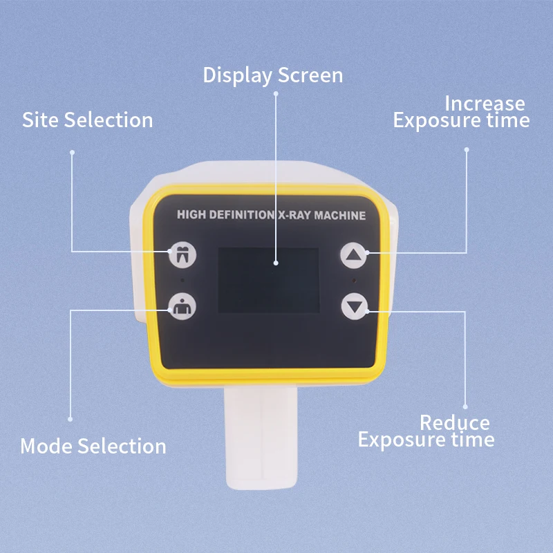 Dental X ray Handheld Digital Sensor Probe High Frequency Imaging System Portable Radiography Intraoral Diagnostic Compatible