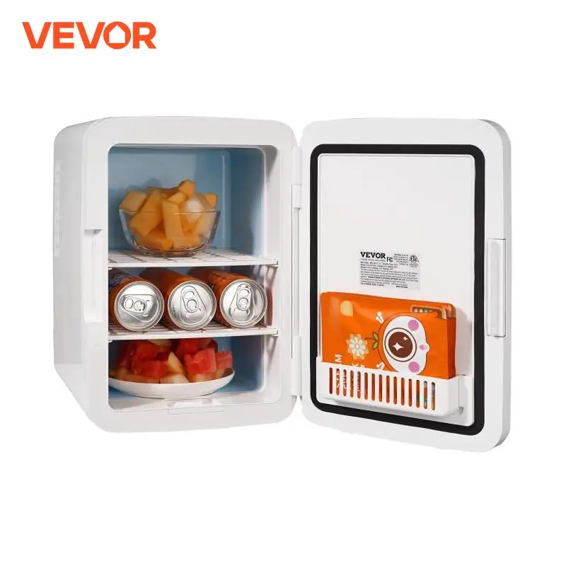 VEVOR 10 L Mini Réfrigérateur Mini Frigo Cosmétique 12 Canettes de 330 mL AC/DC