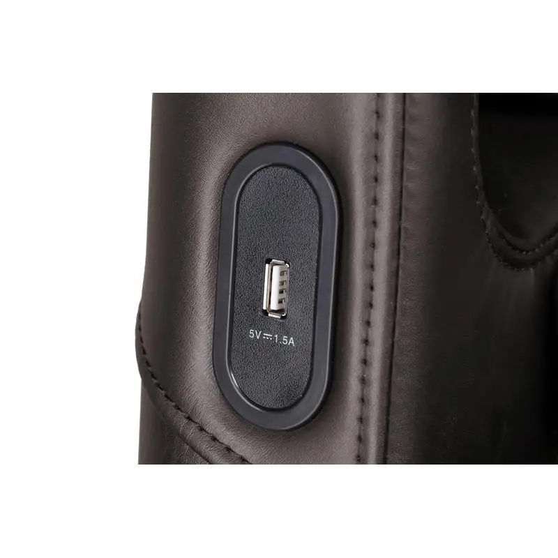 كرسي تدليك كامل الجسم من SL Track مع أسطوانة للقدم وتدليك الوسادة الهوائية، وتحديد موضع الجاذبية الصفرية، ومكبر صوت بلوتوث، باللون البني #3