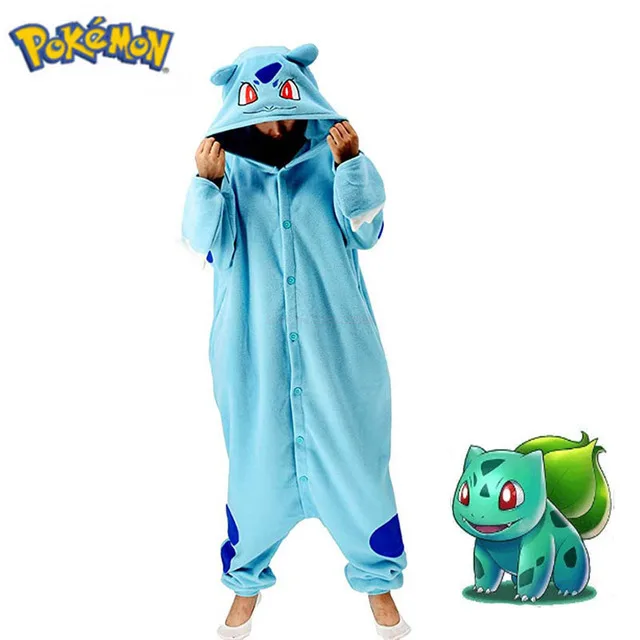 Anime Pokemon Pikachu Snorlax Bulbasaur Cosplay Costume Pajamas Kigurumi Full Body Pijama Sleepwear Toys Gift For Children