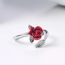 Open Rose Ring Adjustable Size #5