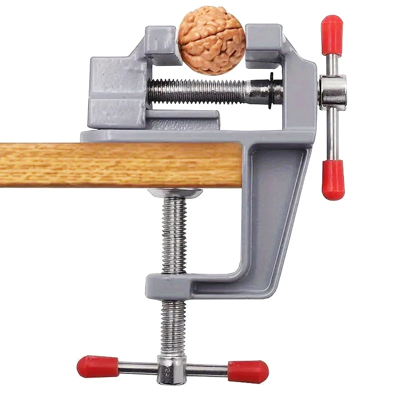 Mini Aluminium Alloy Table Vise Multi-functional Bench Clamp Vise Screw Vise for DIY Craft Wood Making Fixing Tool