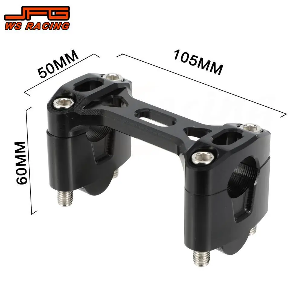 Handlebar Riser Mount For KLX Motorcycles Accessories 22mm CNC Handle Bar Riser Clamp Mount For Kawasaki KLX 110 110L Dirt Bike