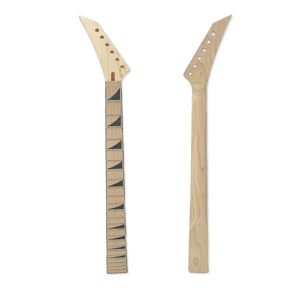 Maple Left Handed Guitar Headstock Fretboard Musical Instrument Custom DIY Assembly Replacement Accessory