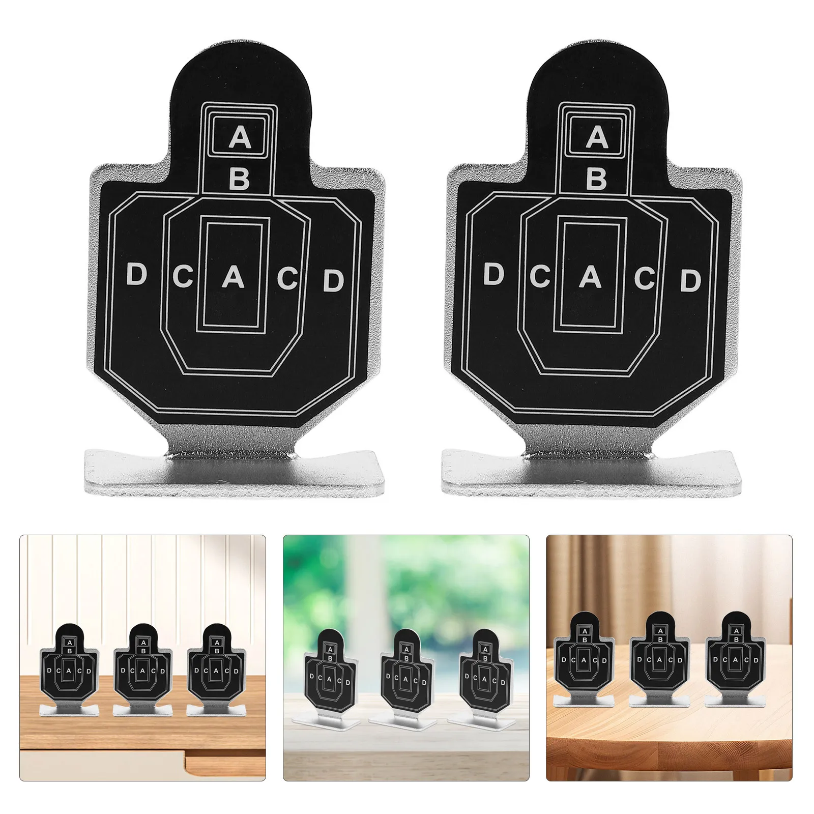 6 قطع من الأهداف الصغيرة للأطفال، هدف تدريب معدني آمن، ممارسة الرماية في الهواء الطلق، هدف رش المنافسة الداخلي #1