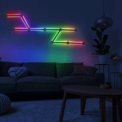 Rgb Gaming Led Lights Nano Blad Wandlampen Rgbic Led Strip Verlichting Voor Decoratie