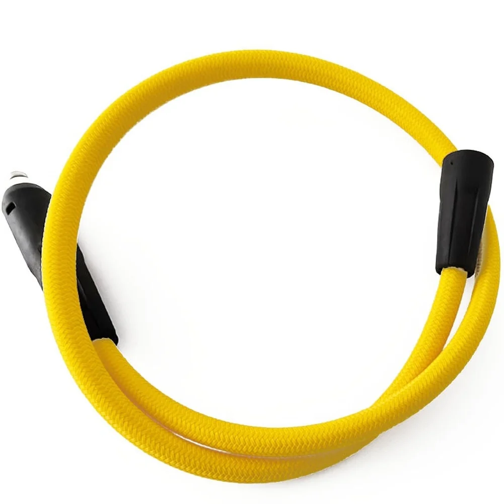 100cm Yellow Scuba Diving Medium Pressure Hose With Stainless Connector For BCD Regulator High Resistance Polyurethane Tube