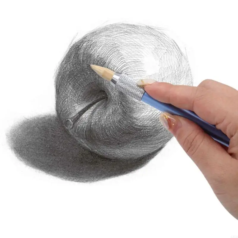 G8TA 5pcs موسع القلم الرصاص قلم رصاص طوله لون القلم الألومنيوم حامل الطول