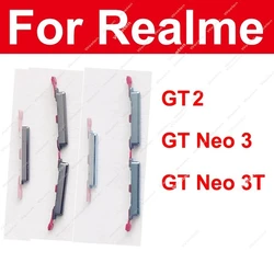 Power Volume Button For Realme GT NEO 3 Neo 3T GT 2 GT2 Power Volume Keys Small Buttons Flex Cable Parts