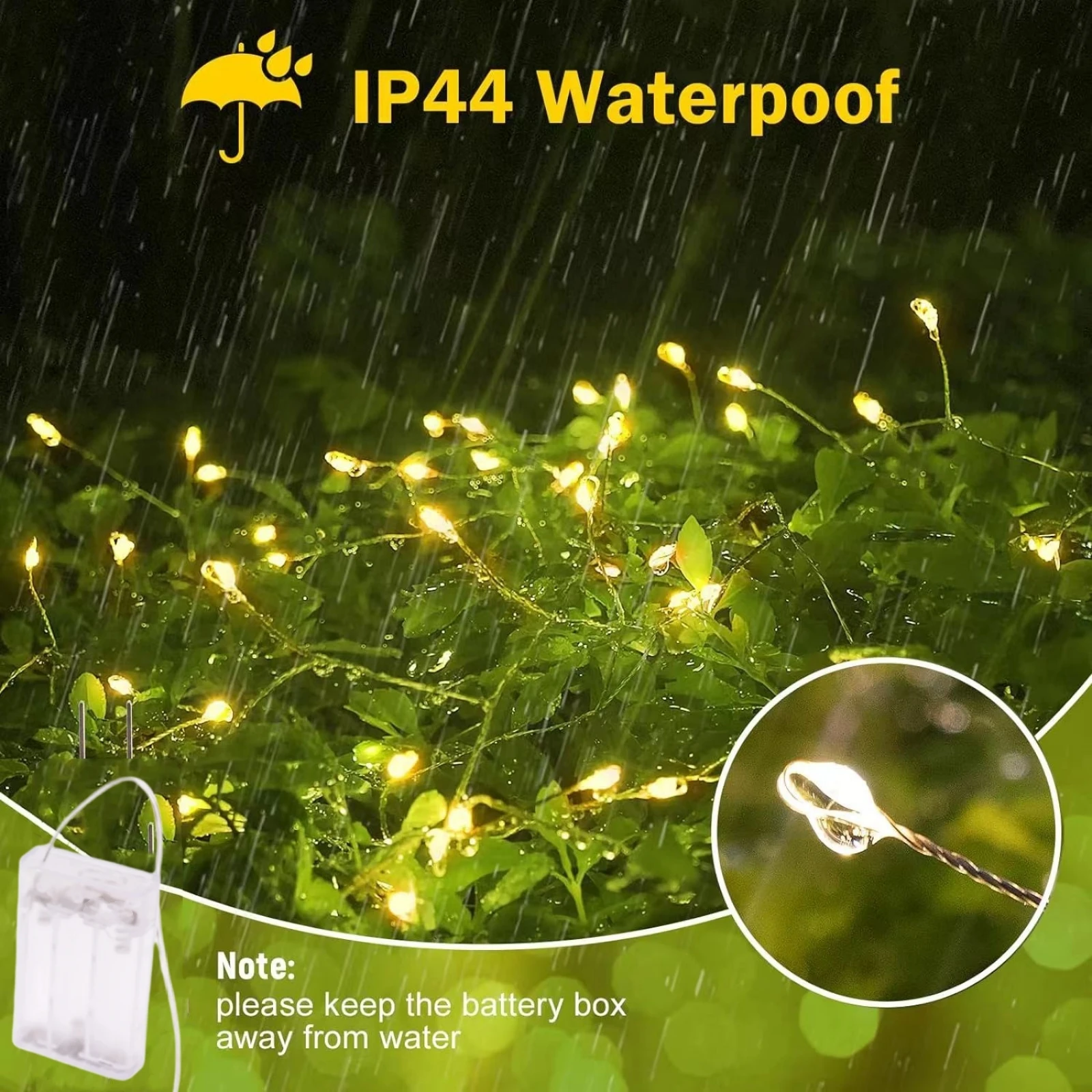 Fairy Light String Led Copper Wire String Light 3M/6M Battery Powered With Remote Dimmable Light For Gift Bedroom Party Decor