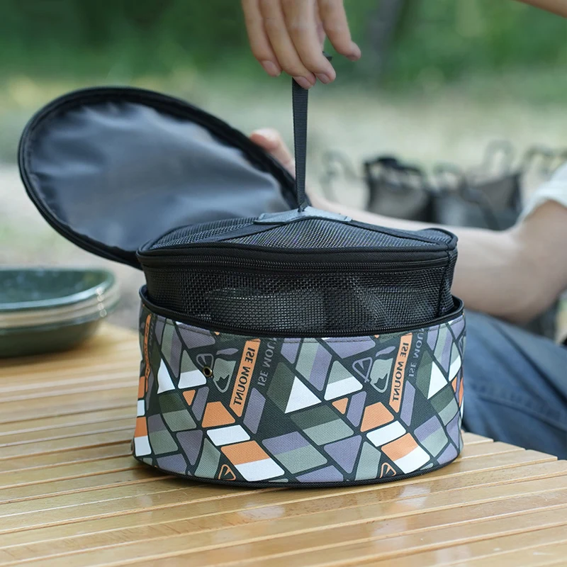 

Camping Tableware Storage Bags, Outdoor Portable Miscellaneous Bag, Hiking Picnic Dish Bowl Storage Bag