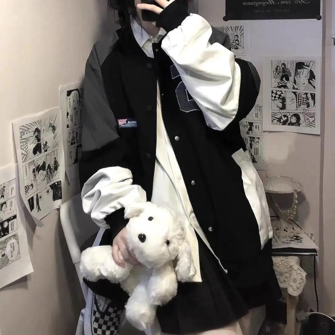 

Куртки женские, женская одежда, клетчатая осенняя мода, женские передние карманы, чистый стиль, простые, с длинными рукавами, на пуговицах, повседневные, базовые, эластичные