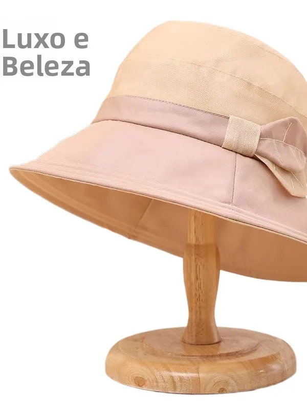 silk-fisherman-hat-versatile-57cm-sun-protection-european-organza-all-season-women's-fashion-accessory-simple-style-autumn-wear
