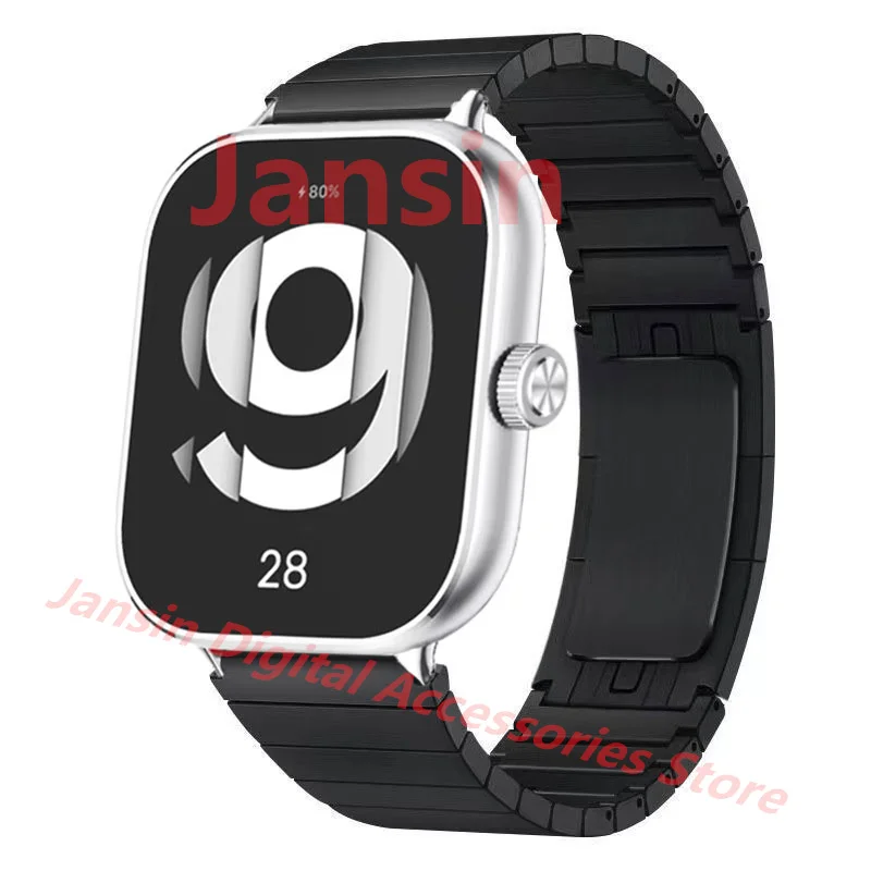 Metal Business Correa For Redmi Watch 5 4 Band Stainless Steel Wristband For Xiaomi Mi Band 8/9 pro Strap Replaceable Watchband