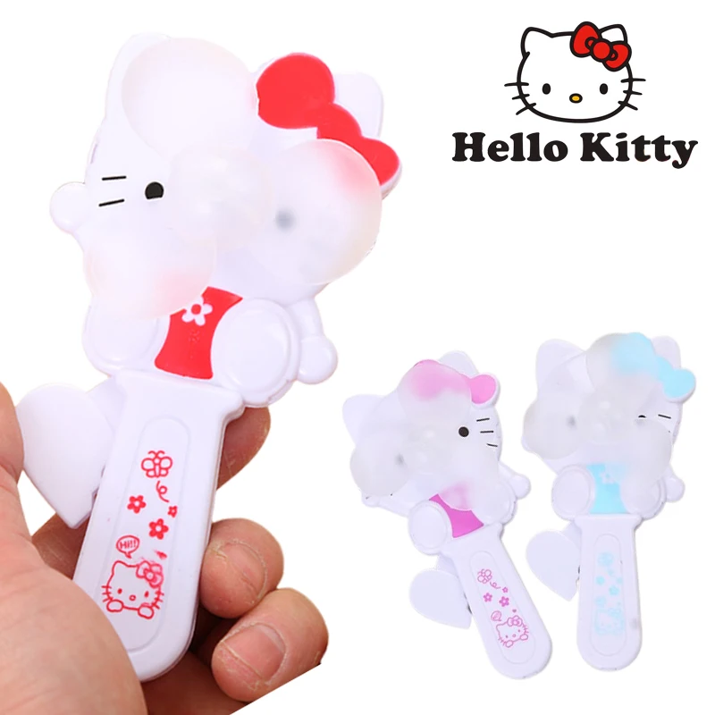 

Hello Kitty Small Fan Summer Portable Hand Pressure Fan for Kids Adult Cartoon Cute Mini Pocket Fan Girls Outdoor Office Cooler
