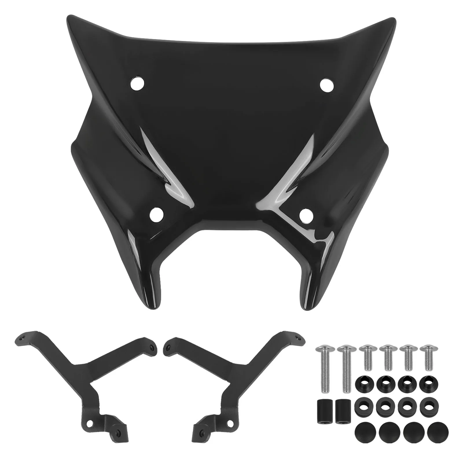 دراجة نارية الرياضة الزجاج الأمامي قناع الزجاج الأمامي سبويلر لياماها MT-09 2024 MT09 SP MT 09 2024 2025 الزجاج الأمامي منحرف