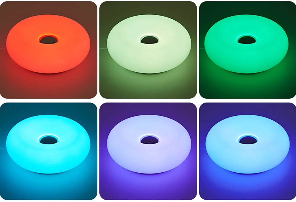 USB Plug Doughnut Table Lamp Bedroom Bedside Ambient Light Bauhaus Living Room Dining Room Decorative Light(Not Glass)