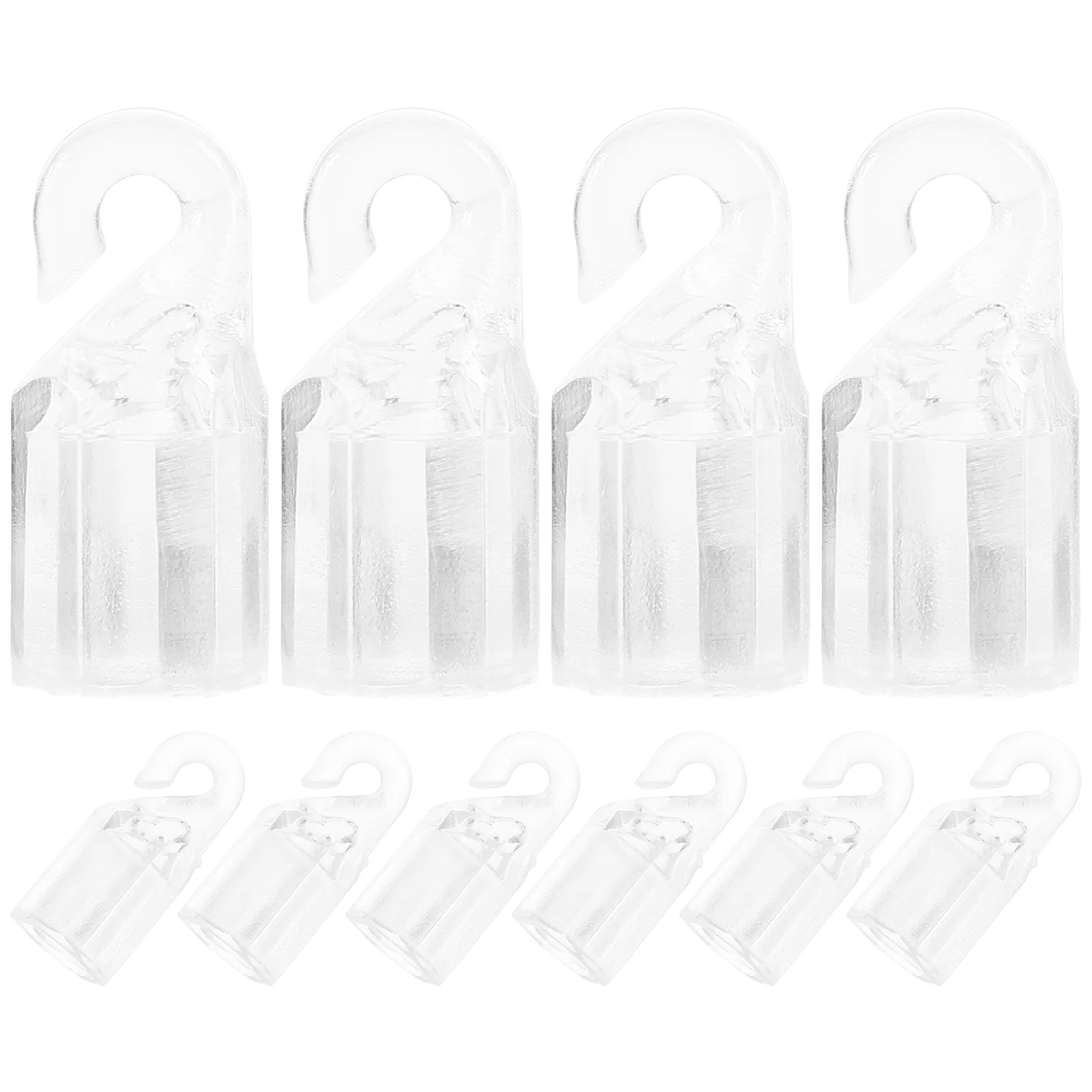 10 Pcs Curtain Rods Venetian Rotating Hook Vertical Blind Accessories 10pcs Hanger Parts Clear Tilt Blinds Transparent