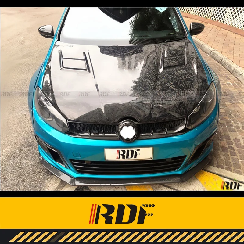 Suitable for  VW GOLF 6 GTI R20 R Volkswagen GOLF 6 GTI R20 R Carbon fiber ASPEC Hood MK6 Front Engine Hood Bonnet Air Vented In