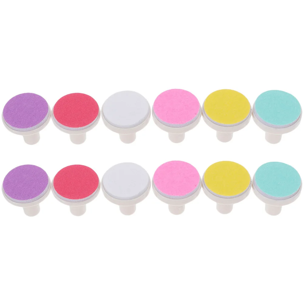 

12 Pcs Electric Nail Trimmer Baby Tool Plastic Grinding Heads Trimming File Replacement Infant Nail Care Accessories