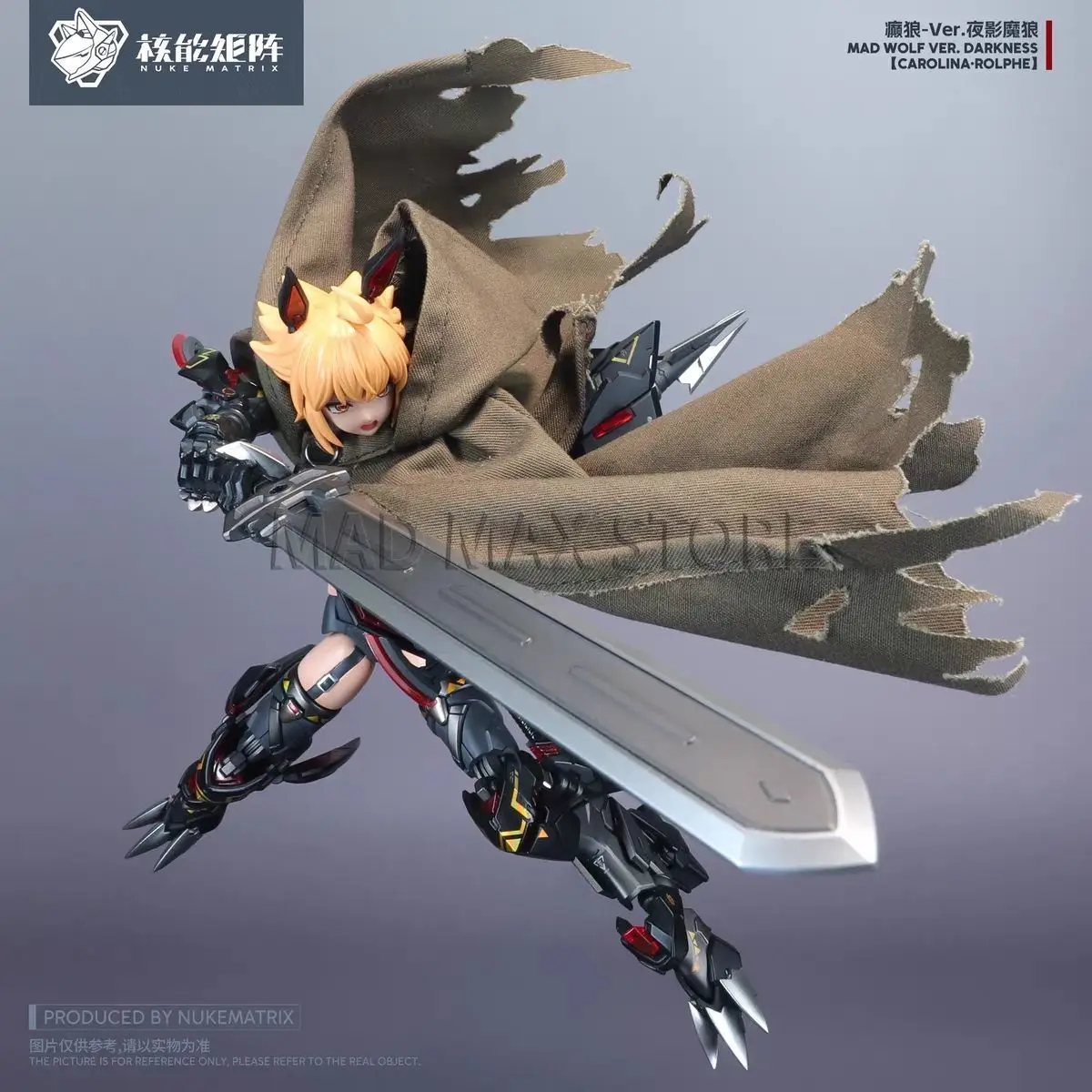 

New Nuclear Matrix Crazy Wolf Special Edition Limited Color Ver. Night Shadow Wolf With Bonus Accessories Action Figure