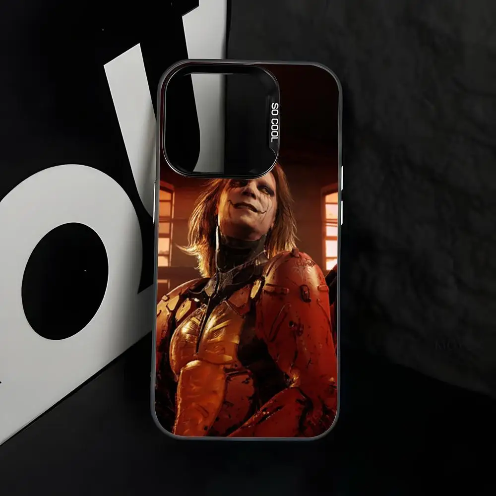 Funda para Teléfono con Diseño de Videojuego D-Death Strandings, Carcasa Plateada IMD para iPhone 17, 16, 15, 14, 13, 12, 11 Pro Max Plus