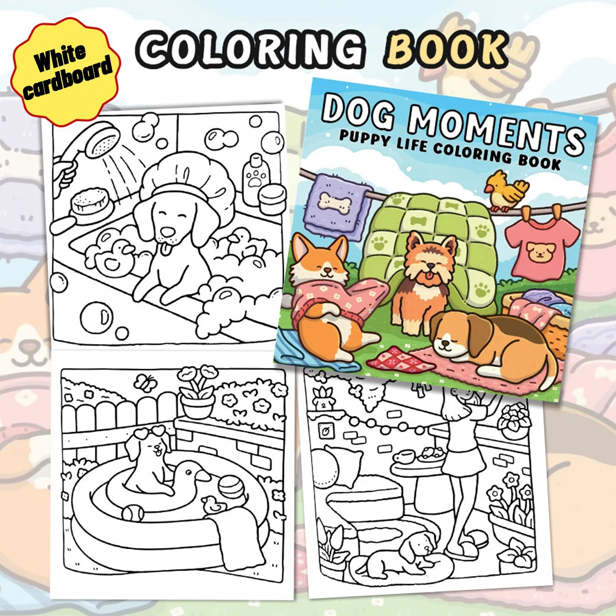 Summer Fun Coloring Books, Vibrant Scenes, Easy Coloring, For Home Parent - Child DIY, Relax, Unwind, Boost Creativity